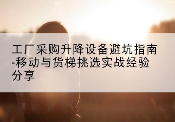 城区移动式升降机怎么选-工厂采购升降设备避坑指南-移动与货梯挑选实战经验分享